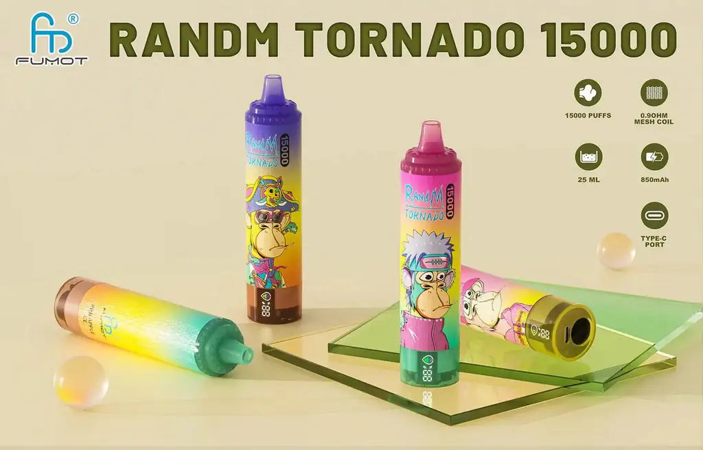 Fumot Tornado 15000 Bouffées Vape Jetable